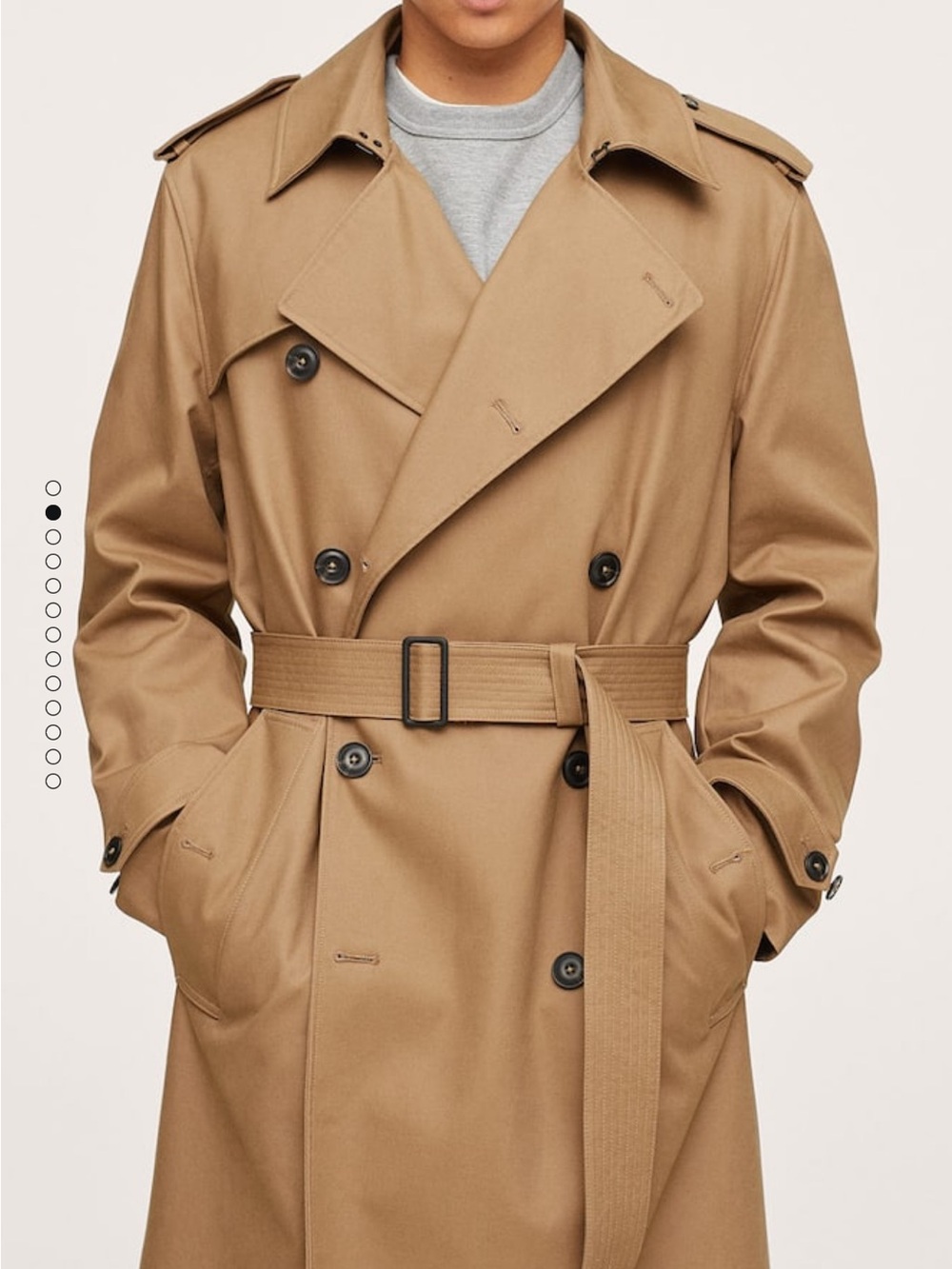 Mango Men’s Trench Coat with Belt